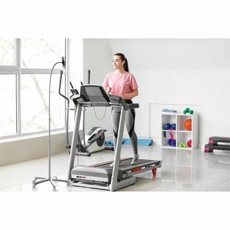 CTA Digital Heavy-Duty Rolling Floor Stand with Gooseneck and Phone Holder