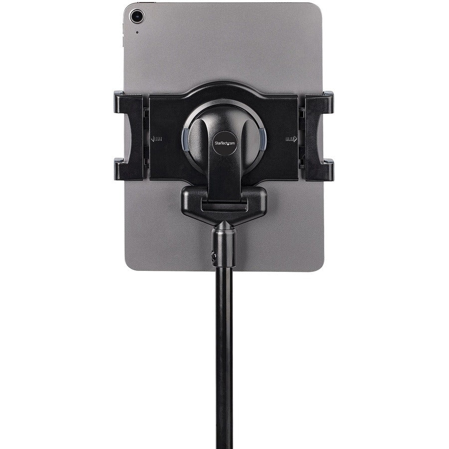 StarTech.com Mobile Tablet Stand with wheels, Height Adjustable Cart, Universal Rolling Tablet Stand for 7 - 11in w/ Detachable Holder, TAA