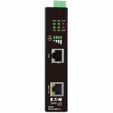 Eaton Tripp Lite Series Industrial Gigabit Ethernet PoE injector, 90W PoE++, 802.3bt, Midspan, -40? to +75?, IP30 housing, Dual 24-57VDC , DIN rail, 1 Port, TAA