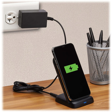 Eaton Tripp Lite Series 10W Wireless Fast-Charging Stand with International AC Adapter, Black