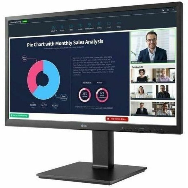 LG 24BP750C-B 24" Class Webcam LED Monitor - 16:9 - Black
