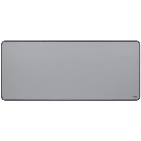 Logitech Desk Mat - Studio Series, Multifunctional Large Desk Pad, Anti-slip Base, Spill-resistant Durable Design, Mid-Gray