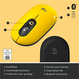 Logitech POP Mouse, Wireless Mouse with Customizable Emojis, SilentTouch Technology, Precision/Speed Scroll, Blast