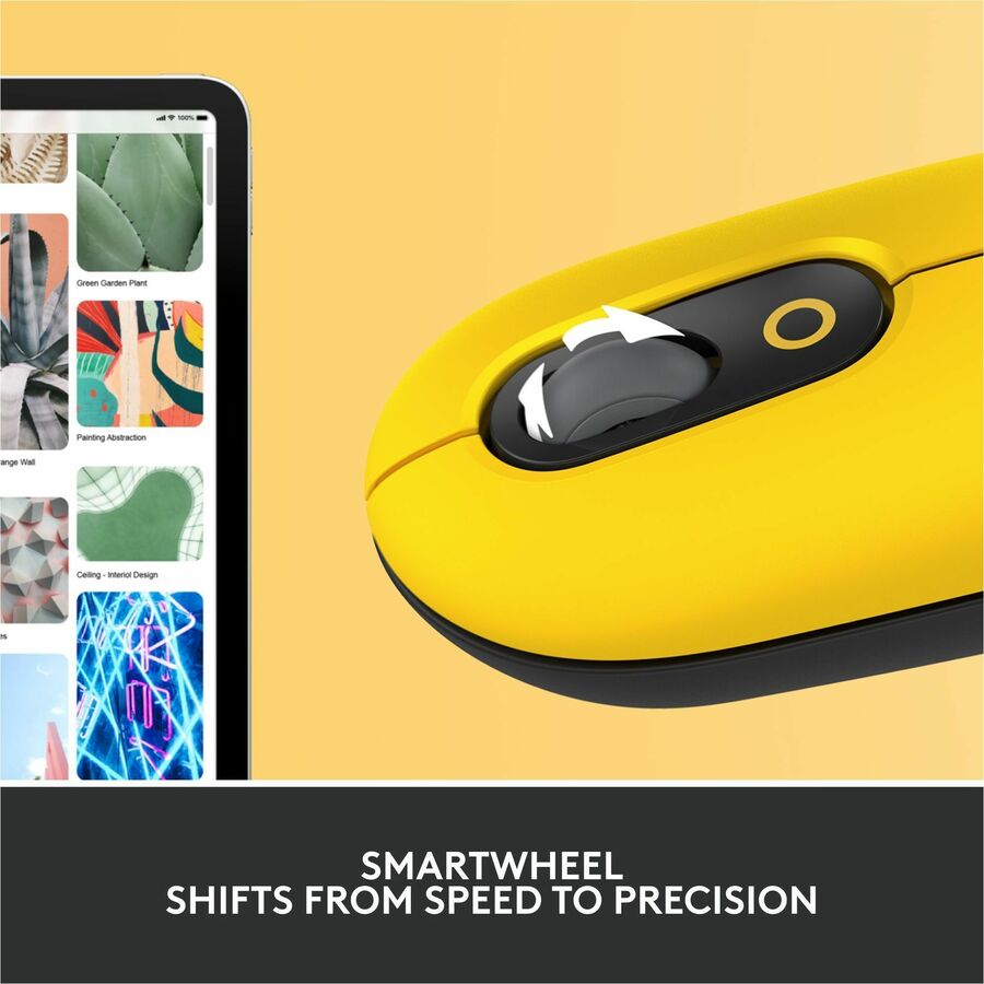 Logitech POP Mouse, Wireless Mouse with Customizable Emojis, SilentTouch Technology, Precision/Speed Scroll, Blast