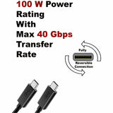 4XEM USB-C to C 40 Gigabit 150CM/1.5M C