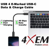 4XEM USB-C to C 40 Gigabit 150CM/1.5M C