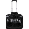 Francine Collection Croco Carrying Case (Roller) for 17" Notebook, Travel Essential