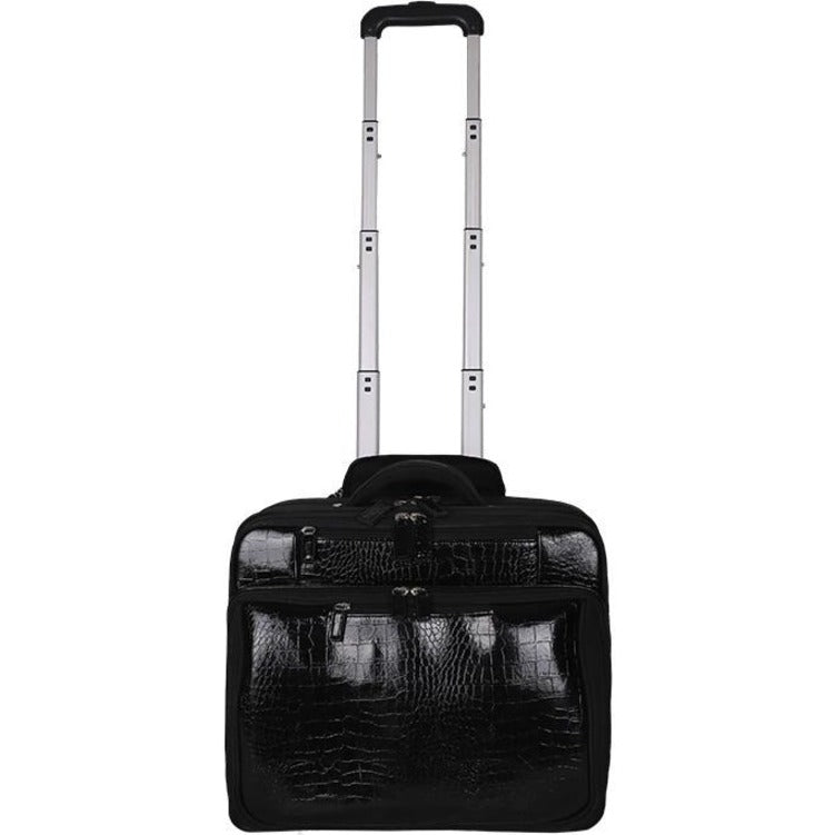 Francine Collection Croco Carrying Case (Roller) for 17" Notebook, Travel Essential