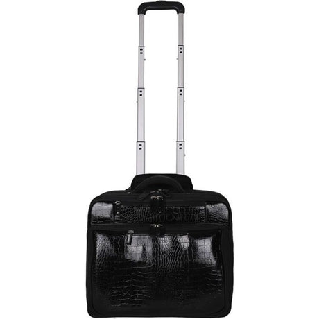 Francine Collection Croco Carrying Case (Roller) for 17" Notebook, Travel Essential