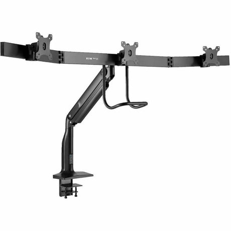 Eaton Tripp Lite Series Safe-IT Precision-Placement Triple-Display Desk Clamp/Grommet with premium gas spring arm and Antimicrobial Tape for 17" to 32" Displays