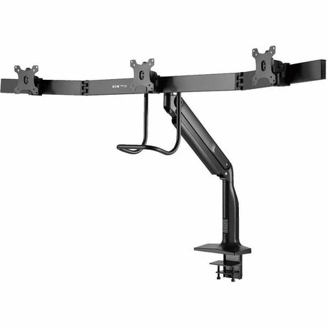 Eaton Tripp Lite Series Safe-IT Precision-Placement Triple-Display Desk Clamp/Grommet with premium gas spring arm and Antimicrobial Tape for 17" to 32" Displays