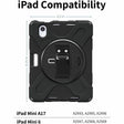 CODi Rugged Carrying Case Apple iPad Mini 6/iPad Mini A17 Pro Tablet - Black