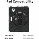 CODi Rugged Carrying Case Apple iPad Mini 6/iPad Mini A17 Pro Tablet - Black