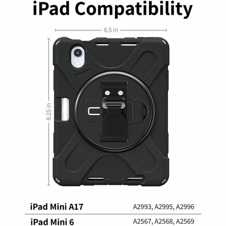CODi Rugged Carrying Case Apple iPad Mini 6/iPad Mini A17 Pro Tablet - Black