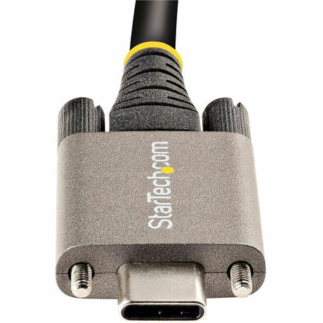 StarTech.com 20" 50cm Side Screw Locking USB C Cable 10Gbps, USB 3.1 Type-C Cable, 5A/100W PD, DP Alt Mode, Dual Screw Lock USB-C Cord
