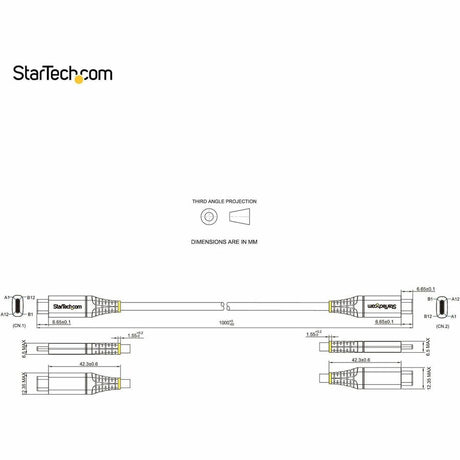 StarTech.com 3ft 1m USB C Cable 10Gbps, USB-IF Certified USB-C Cable, USB 3.1 Type-C Cable, 5A/100W PD, DP Alt Mode, USB C Cord