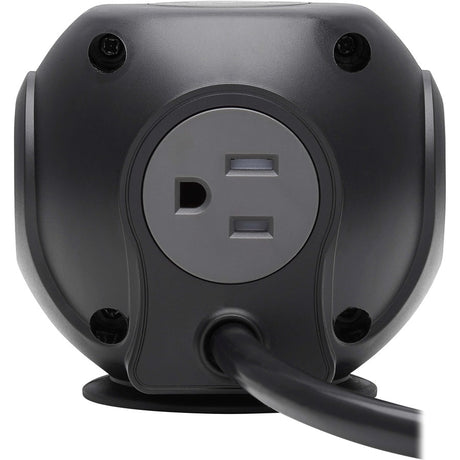 Eaton Tripp Lite Series Safe-IT 3-Outlet Spherical Surge Protector, 5-15R Outlets, 4 USB Charging Ports, 8 ft. (2.4 m) Cord, Antimicrobial Protection