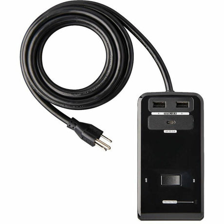 Eaton Tripp Lite Series Safe-IT 6-Outlet Clamp Surge Protector, 5-15R Outlets, 3 USB Charging Ports, 8 ft. (2.4 m) Cord, Antimicrobial Protection