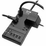 Eaton Tripp Lite Series Safe-IT 6-Outlet Surge Protector, Retractable USB Charger, 5-15R Outlets, 4 USB Charging Ports, 8 ft. (2.4 m) Cord, Antimicrobial Protection