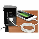 Eaton Tripp Lite Series Safe-IT 6-Outlet Surge Protector, Retractable USB Charger, 5-15R Outlets, 4 USB Charging Ports, 8 ft. (2.4 m) Cord, Antimicrobial Protection