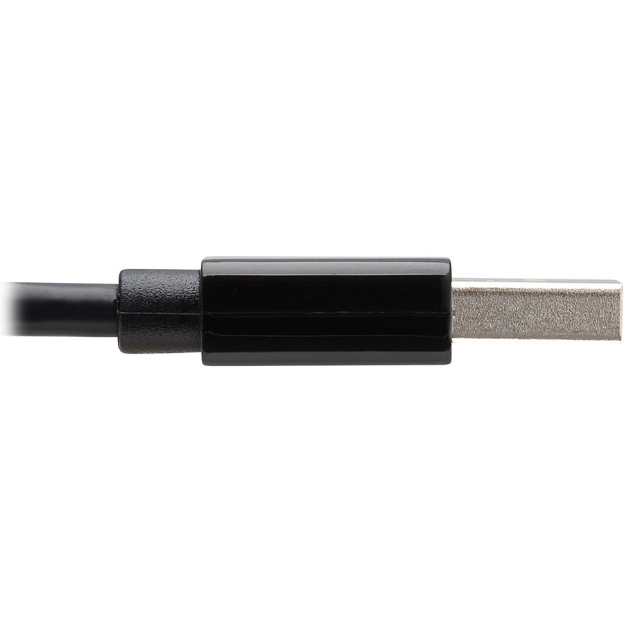 Eaton Tripp Lite Series USB-C, USB-A to RJ45 Gigabit Ethernet Network Adapter (2xM/F), USB 3.2 Gen 1, Black