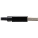 Eaton Tripp Lite Series USB-C, USB-A to RJ45 Gigabit Ethernet Network Adapter (2xM/F), USB 3.2 Gen 1, Black