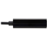 Eaton Tripp Lite Series USB-C, USB-A to RJ45 Gigabit Ethernet Network Adapter (2xM/F), USB 3.2 Gen 1, Black