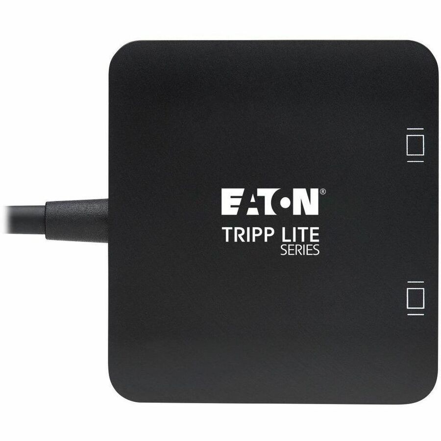 Eaton Tripp Lite Series USB-C Adapter, Dual Display - 4K 60 Hz DisplayPort, 8K, HDR, 4:4:4, HDCP 2.2, DP 1.4 Alt Mode, Black