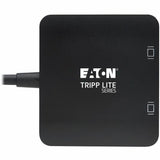 Eaton Tripp Lite Series USB-C Adapter, Dual Display - 4K 60 Hz DisplayPort, 8K, HDR, 4:4:4, HDCP 2.2, DP 1.4 Alt Mode, Black