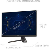 ViewSonic VX2767-MHD 27 Inch 1080p Gaming Monitor with 100Hz, 1ms, Ultra-Thin Bezels, FreeSync, Eye Care, HDMI, VGA, and DP