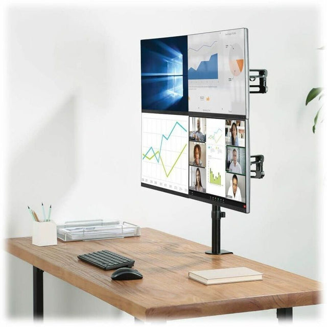 Eaton Tripp Lite Series Quad-Monitor Flex-Arm Desktop Clamp for 13" to 27" Displays