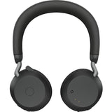 Jabra Evolve2 75 Wireless On-ear Stereo Headset - USB-C - Unified Communication - Black - Binaural - Ear-cup - 3000 cm - Bluetooth - 20 Hz to 20 kHz - MEMS Technology Microphone - Noise Cancelling