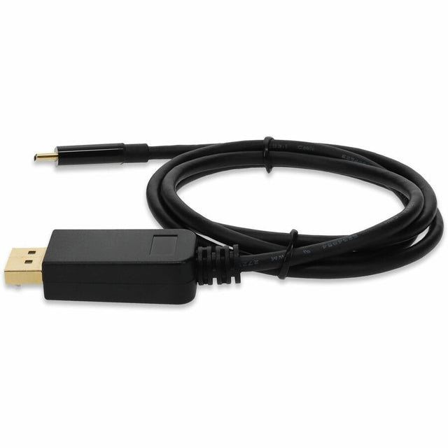 AddOn 6ft USB 3.1 (C) Male to DisplayPort Male Black Cable