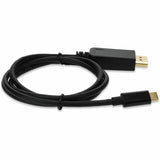 AddOn 6ft USB 3.1 (C) Male to DisplayPort Male Black Cable