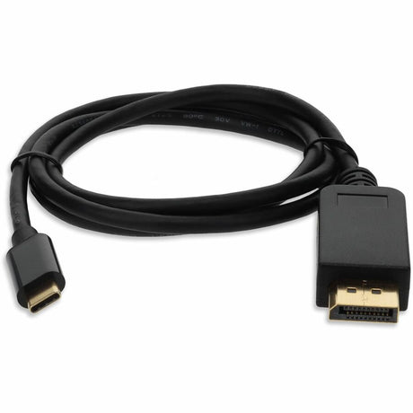 AddOn 6ft USB 3.1 (C) Male to DisplayPort Male Black Cable