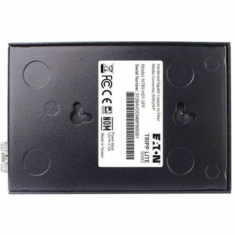 Eaton Tripp Lite Series Hardened Gigabit Fiber to Ethernet Media Converter, 10/100/1000 Mbps, RJ45/SFP, -10&deg; to 60&deg;C, TAA