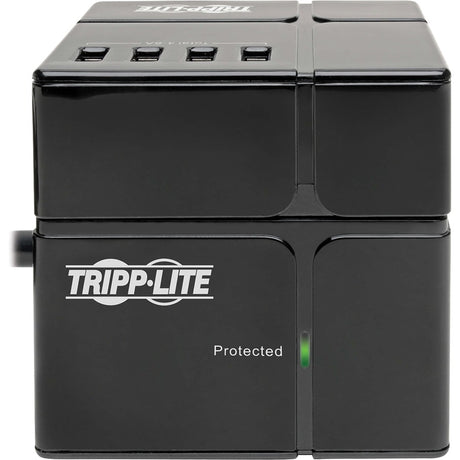 Eaton Tripp Lite Series Safe-IT 3-Outlet Cube Surge Protector, 5-15R Outlets, 6 USB Charging Ports, 8 ft. (2.4 m) Cord, Antimicrobial Protection