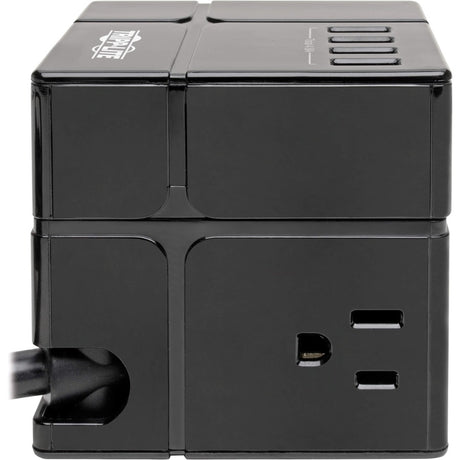 Eaton Tripp Lite Series Safe-IT 3-Outlet Cube Surge Protector, 5-15R Outlets, 6 USB Charging Ports, 8 ft. (2.4 m) Cord, Antimicrobial Protection