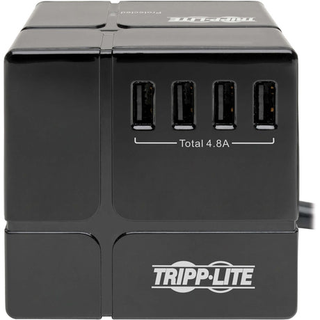 Eaton Tripp Lite Series Safe-IT 3-Outlet Cube Surge Protector, 5-15R Outlets, 6 USB Charging Ports, 8 ft. (2.4 m) Cord, Antimicrobial Protection