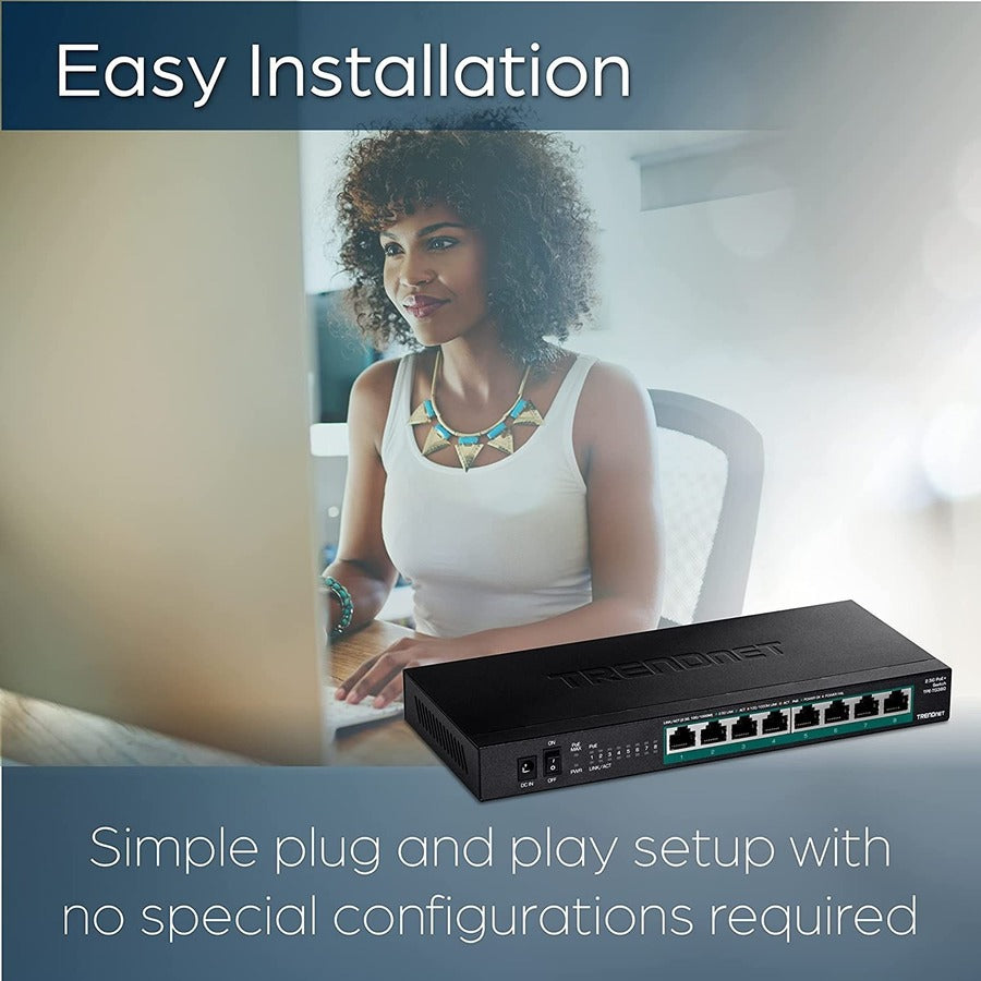 8-PORT UNMANAGED 2.5G POE+ SW