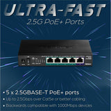 5-PORT UNMANAGED 2.5G POE+ SW
