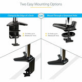 StarTech.com Desk Mount Monitor Arm for Single VESA Display 49"(17.6lb/8kg), Full Motion Articulating & Height Adjustable, C-Clamp/Grommet