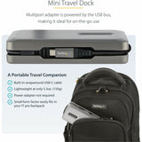 StarTech.com USB C Multiport Adapter, USB C to 4K 60Hz HDMI 2.0, 2-Port 10Gbps USB Hub, 100W Power Delivery Pass-through, GbE, SD/MicroSD