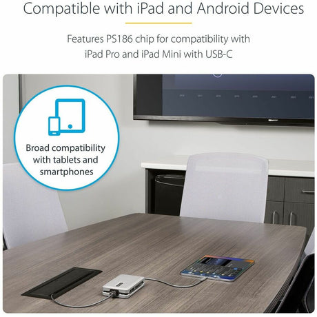 StarTech.com USB C Multiport Adapter, USB C to 4K 60Hz HDMI 2.0, 2-Port 10Gbps USB Hub, 100W Power Delivery Pass-through, GbE, SD/MicroSD