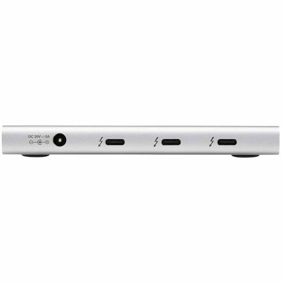 Eaton Tripp Lite Series 4-Port Thunderbolt 4 Hub - 8K, 2x 4K 60 Hz, USB 3.2 Gen 2, USB-A Port, 100W Charging, Gray