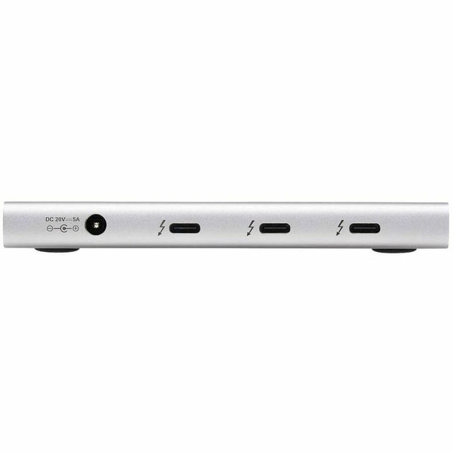 Eaton Tripp Lite Series 4-Port Thunderbolt 4 Hub - 8K, 2x 4K 60 Hz, USB 3.2 Gen 2, USB-A Port, 100W Charging, Gray