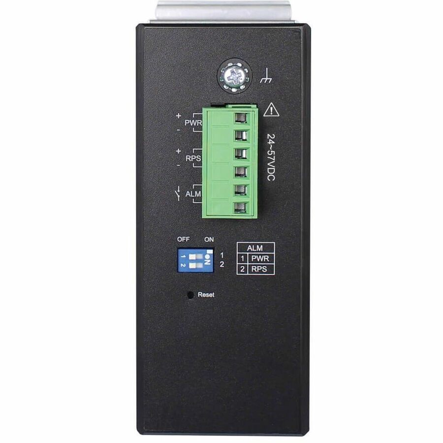 Eaton Tripp Lite Series 8-Port Managed Industrial Gigabit Ethernet Switch - Layer 2, 1 Gbps, PoE+ 30W, 4 GbE SFP Ports, -40&deg; to 75&deg;C, DIN Mount, TAA