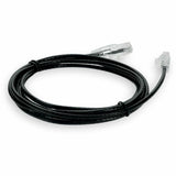 7FT BLACK CAT6 SLIM UTP PVC