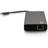 C2G USB C Docking Station - Dual Monitor Docking Station with 4K HDMI, USB, Ethernet, and AUX - Power Delivery up to 60W