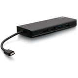 C2G USB-C 9-in-1 Dual Display Docking Station - 60W Power Supply, HDMI, Ethernet, USB, 3.5mm Audio and Power Delivery - 4K 30Hz